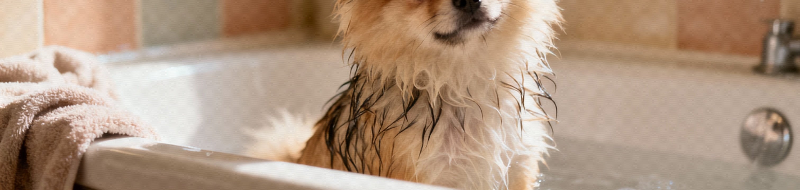 CHIEN DANS UN BAIN PAWLI